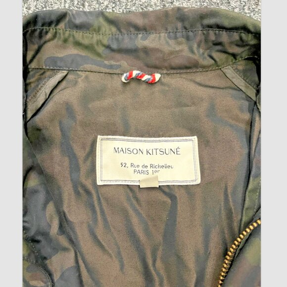 MAISON KITSUNE CAMO PRINT FIELD JACKET - MEDIUM (RETAIL $950) - Picture 3 of 5